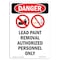 Signmission Safety Sign, OSHA Danger, 7" Height, Portrait Lead Paint, Portrait OS-DS-D-57-V-1916 - alternate 1